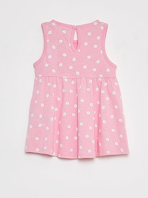 Vestido de alças com estampado - Kiabi