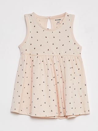 Vestido de alças com estampado