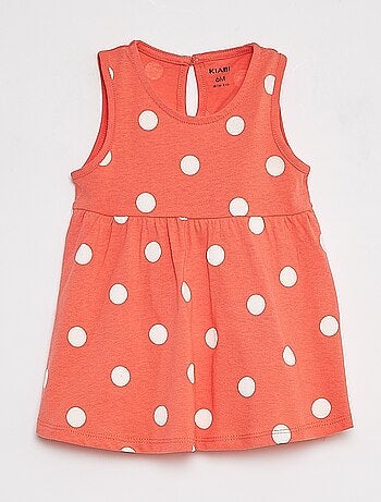 Vestido de alças com estampado