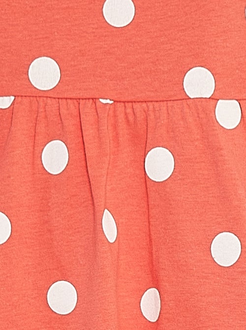 Vestido de alças com estampado - Kiabi