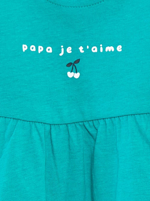 Vestido de alças com estampado - Kiabi