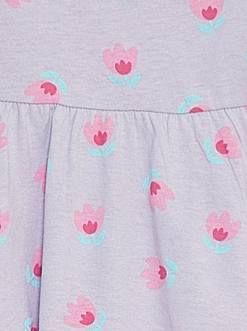 Vestido de alças com estampado - Kiabi