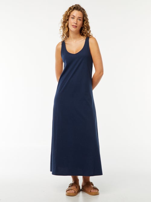 Vestido de alças comprido - Kiabi