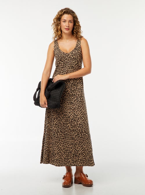 Vestido de alças comprido - Kiabi