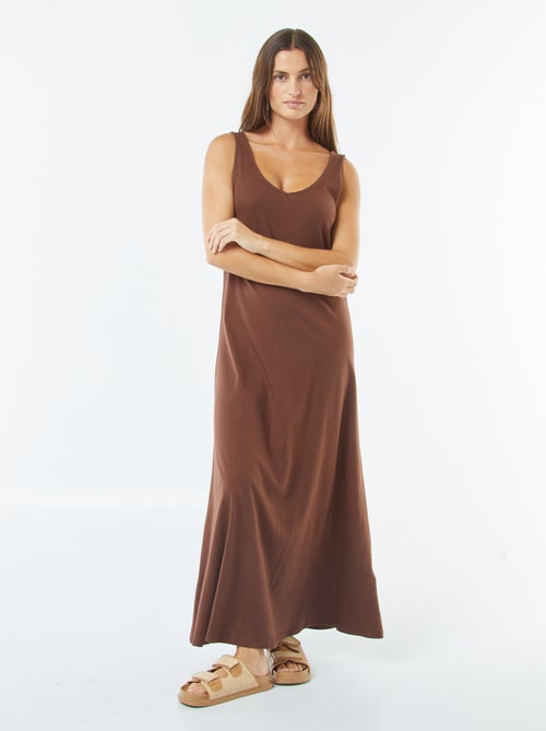 Vestido de alças comprido - Kiabi