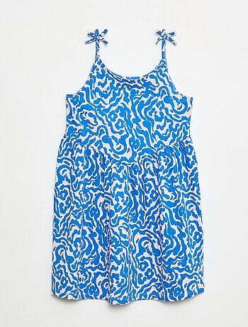 Vestido de alças em algodão
