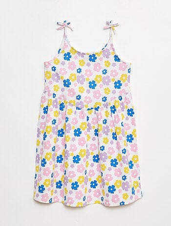 Vestido de alças em algodão