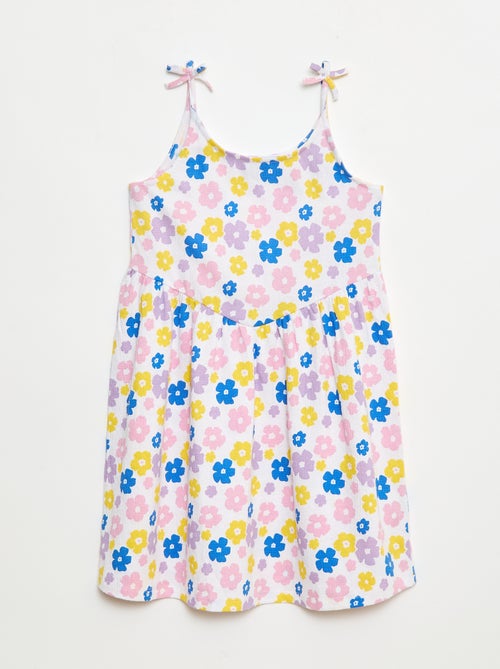 Vestido de alças em algodão - Kiabi