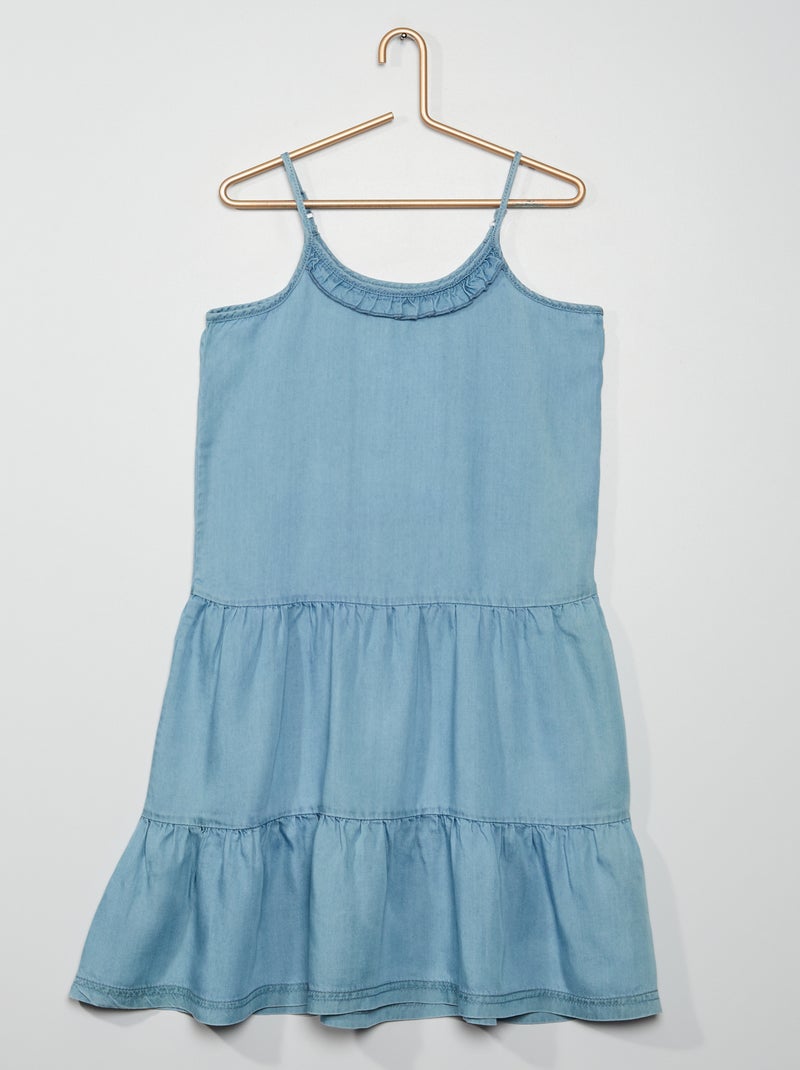 Vestido de alças em ganga Jeans - Kiabi