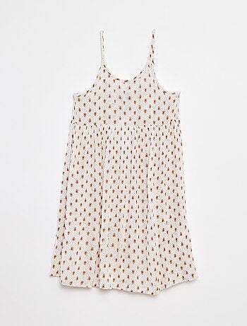 Vestido de alças em malha crepe