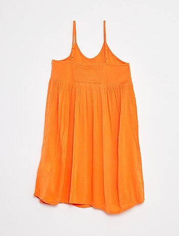 Vestido de alças em malha crepe
