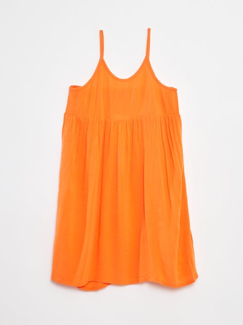 Vestido de alças em malha crepe - Kiabi
