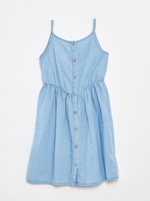 Vestido de alças em tencel - Kiabi