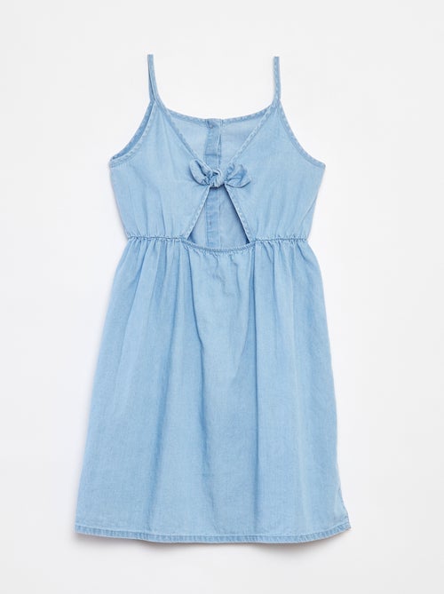 Vestido de alças em tencel - Kiabi