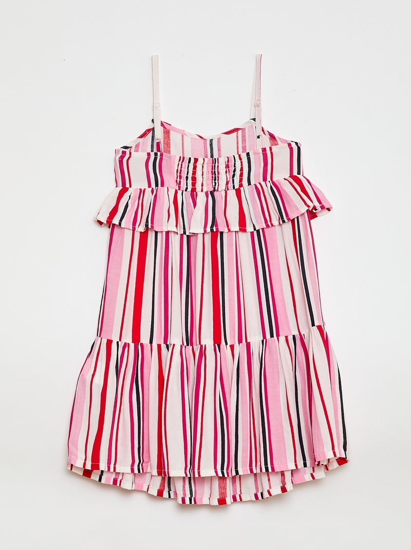 Vestido de alças finas Branco - Kiabi