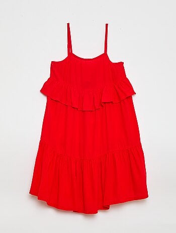 Vestido de alças finas