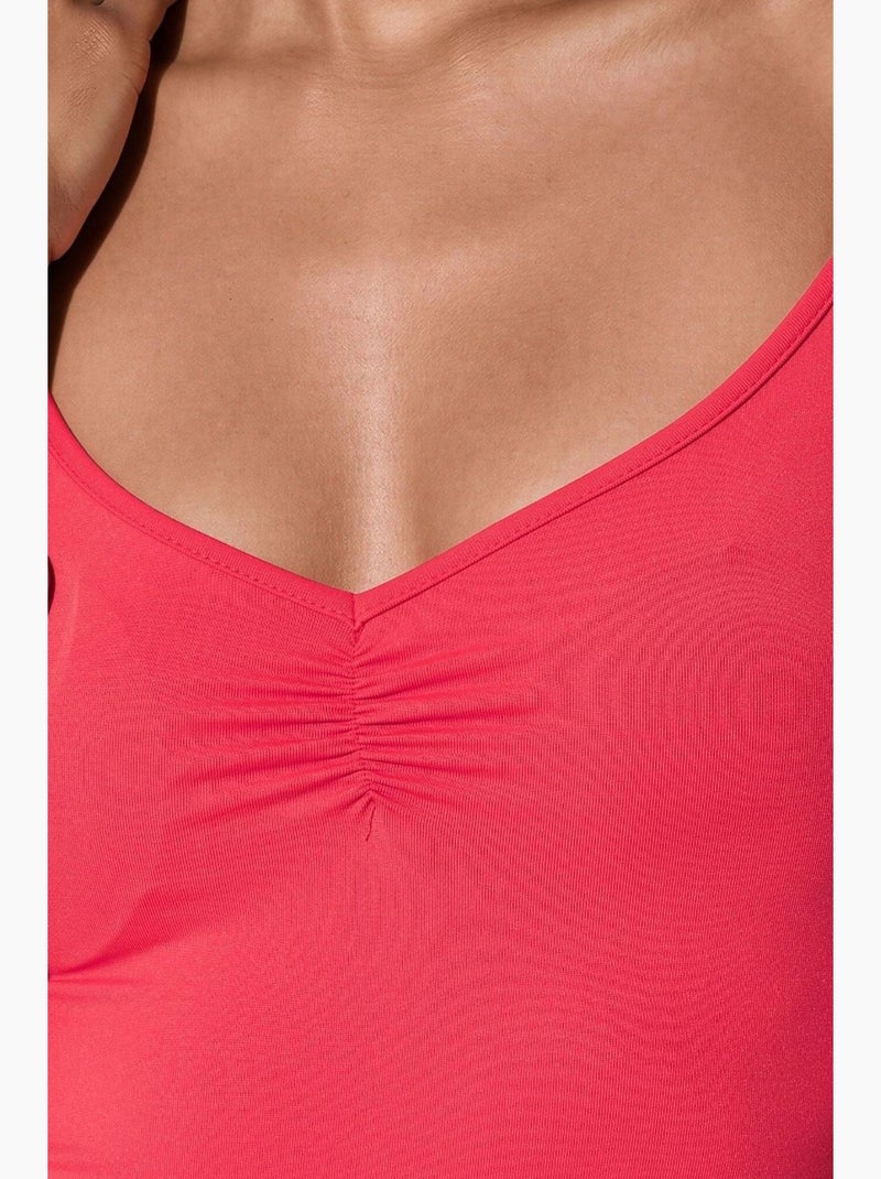 Vestido de alças midi sem mangas busem Vermelho - Kiabi