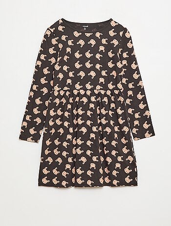 Vestido de algodão com padrão