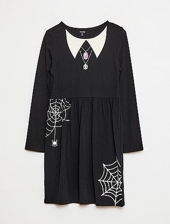 Vestido de algodão com padrão