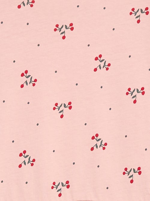 Vestido de algodão com padrão - Kiabi