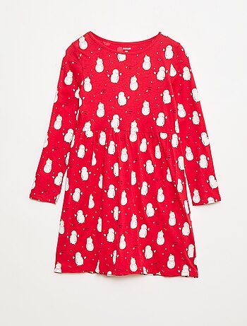 Vestido de algodão com padrão
