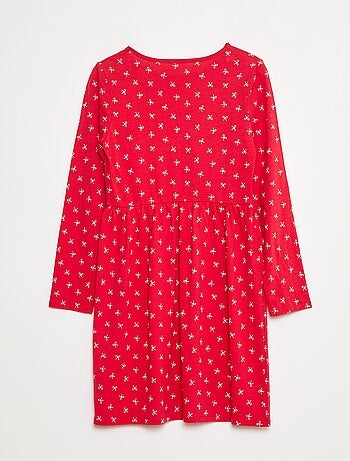 Vestido de algodão com padrão