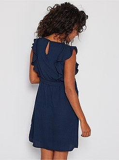 Vestido de amamentação com folhos - Kiabi