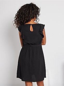 Vestido de amamentação com folhos - Kiabi