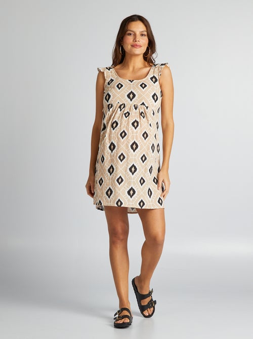Vestido de amamentação em algodão - Kiabi