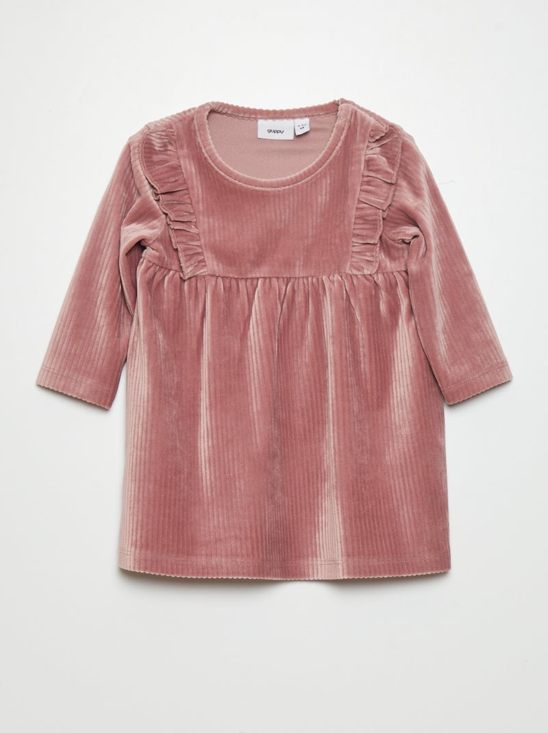 Vestido de bombazina ROSA - Kiabi