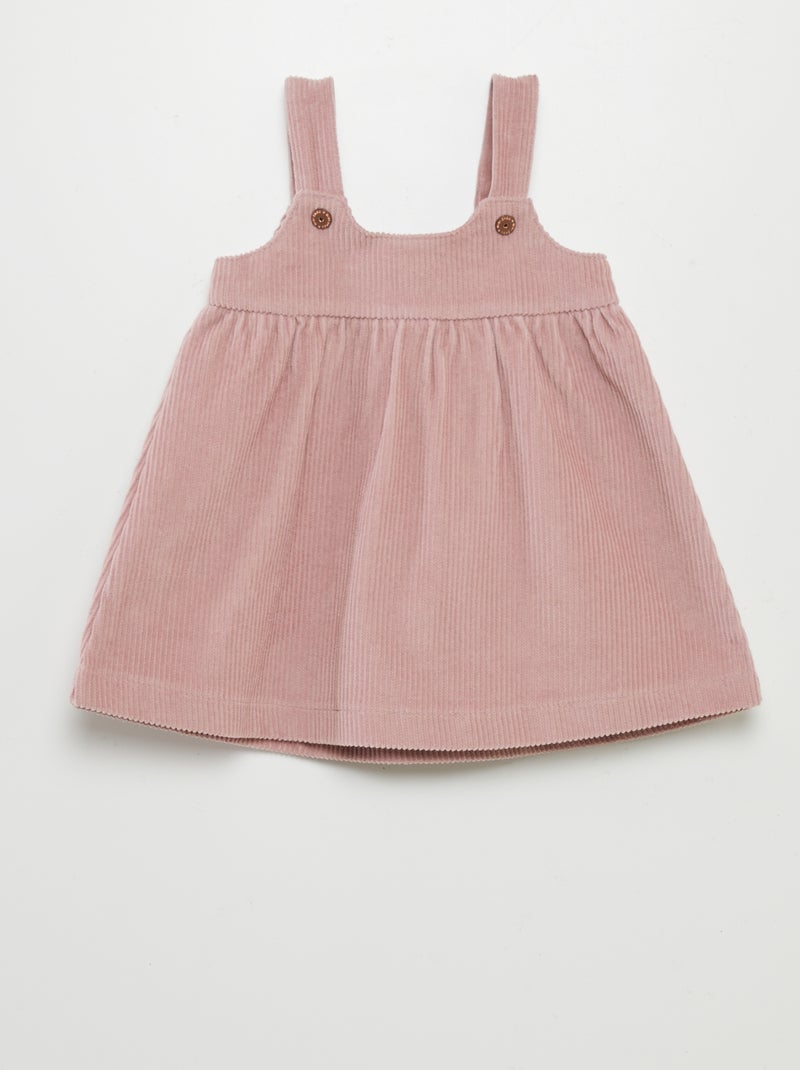 Vestido de bombazina ROSA - Kiabi