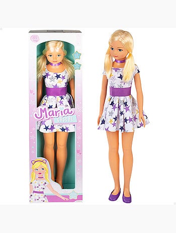 Vestido de boneca grande 105 cm maria casual