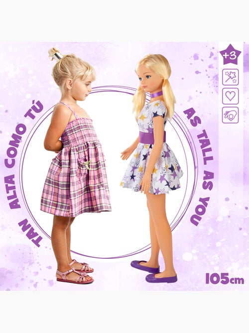 Vestido de boneca grande 105 cm maria casual - Kiabi