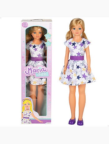Vestido de boneca grande 85 cm maria casual