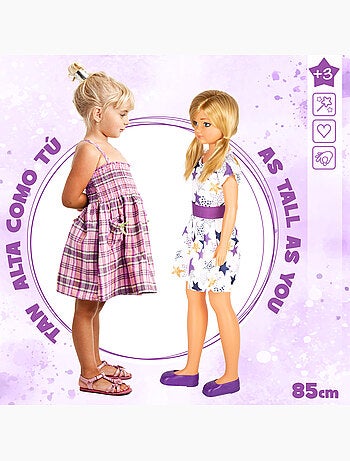 Vestido de boneca grande 85 cm maria casual