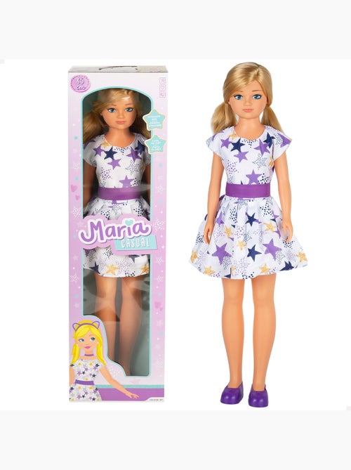 Vestido de boneca grande 85 cm maria casual - Kiabi