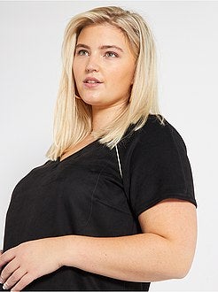 Vestido de camurça sintética - Kiabi