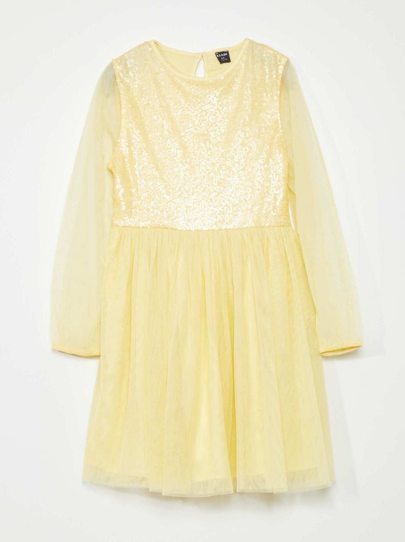 Vestido de cerimónia AMARELO - Kiabi