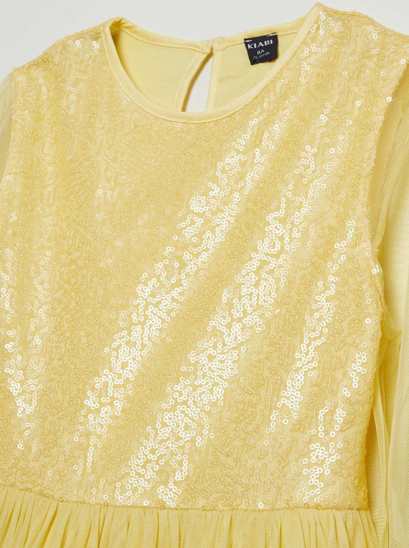 Vestido de cerimónia AMARELO - Kiabi