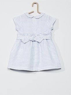 Vestido de cerimónia às riscas - Kiabi