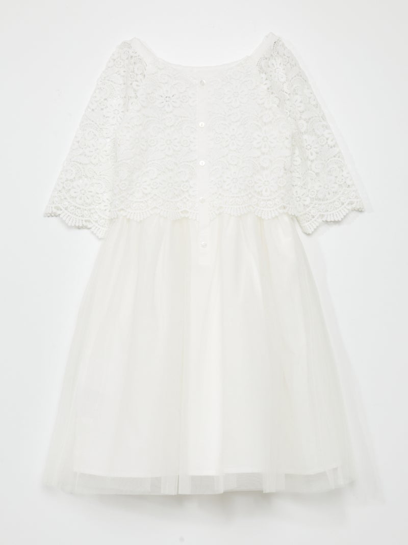 Vestido de cerimónia Branco - Kiabi