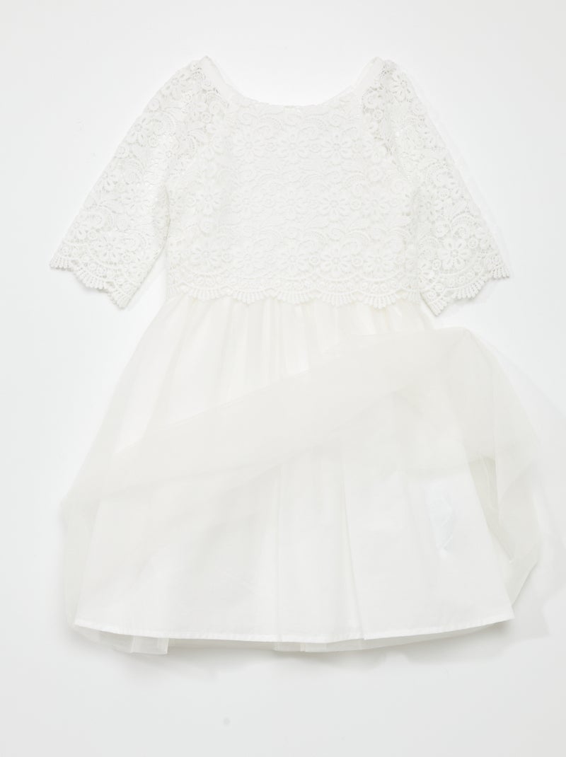 Vestido de cerimónia Branco - Kiabi
