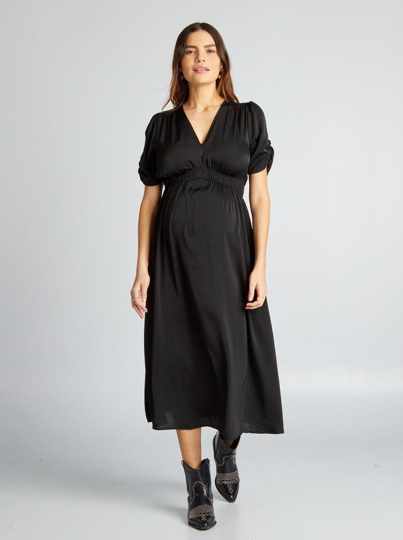 Vestido de cerimónia de grávida Preto - Kiabi
