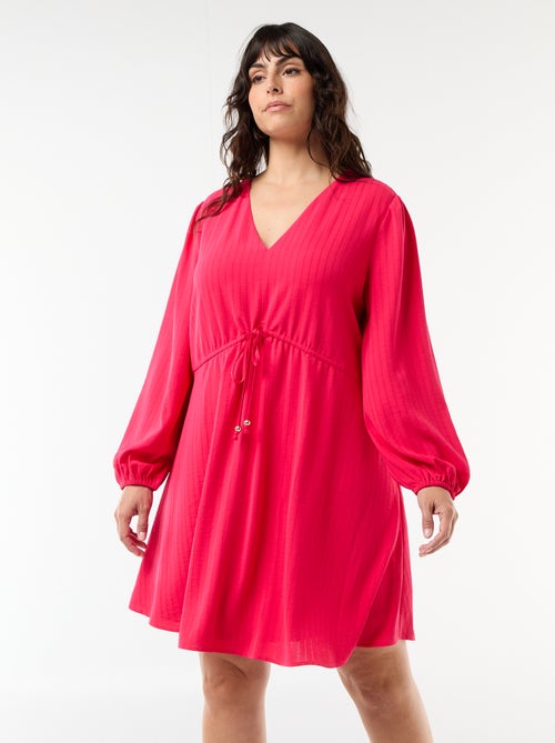 Vestido de cerimónia de mangas compridas - Kiabi