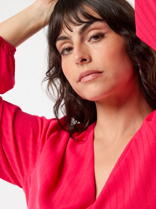 Vestido de cerimónia de mangas compridas - Kiabi