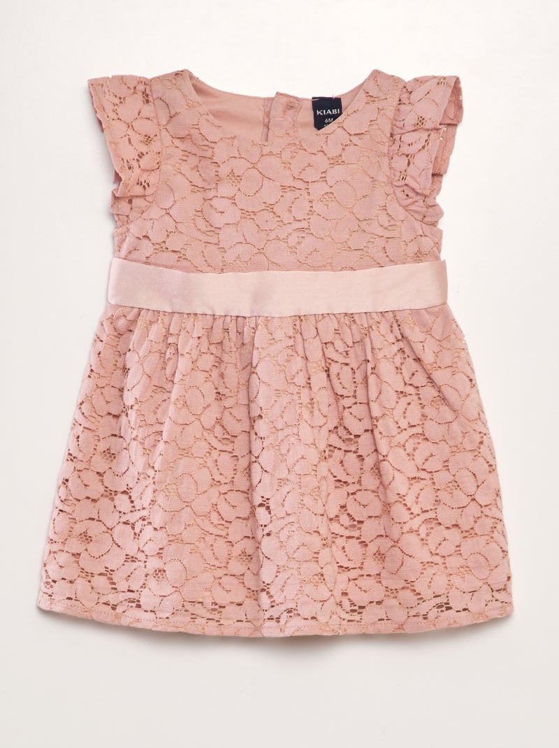 Vestido de cerimónia de renda ROSA - Kiabi