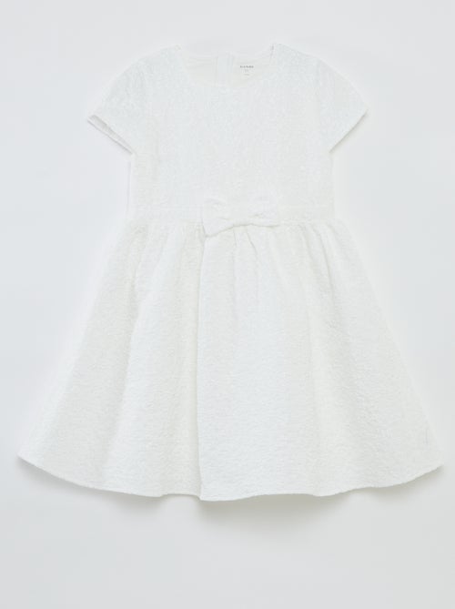 Vestido de cerimónia em jacquard - Kiabi