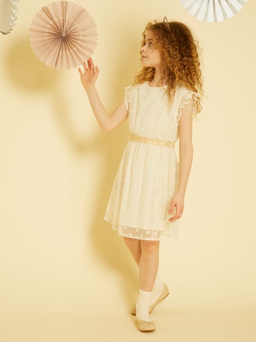 Vestido de cerimónia em tule - Kiabi