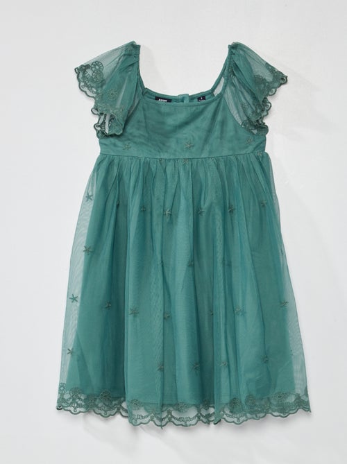Vestido de cerimónia em tule - Kiabi