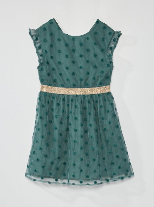 Vestido de cerimónia em tule - Kiabi